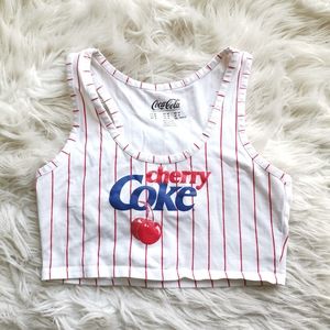 F21 Cherry Coke Crop Top